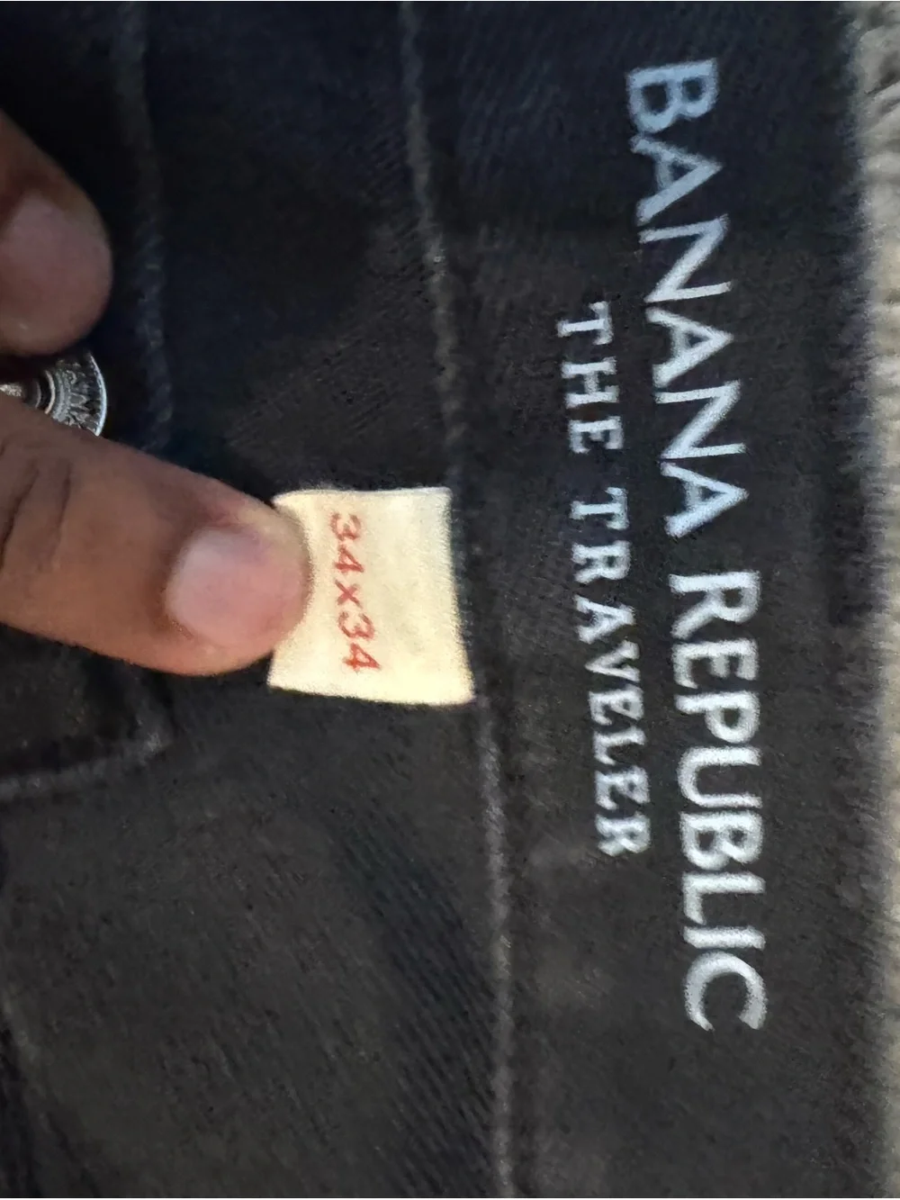 Banana Republic Men’s Black Traveler Pants 34x34